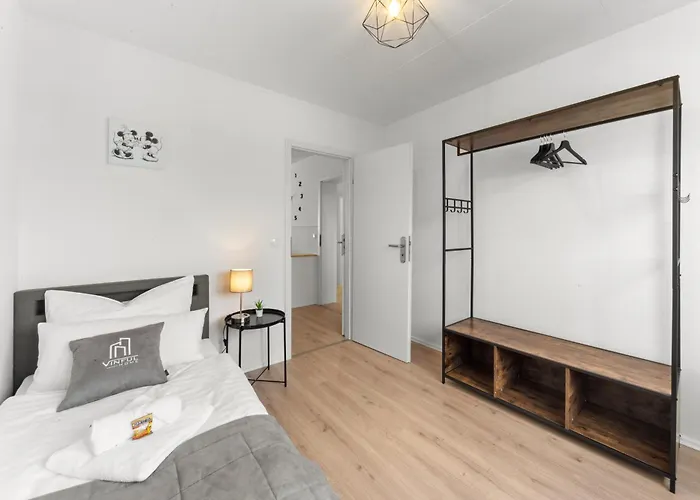 Vinful: Premium-apartment Mit Balkon Und Parkplatz Apartment Mülheim an der Ruhr